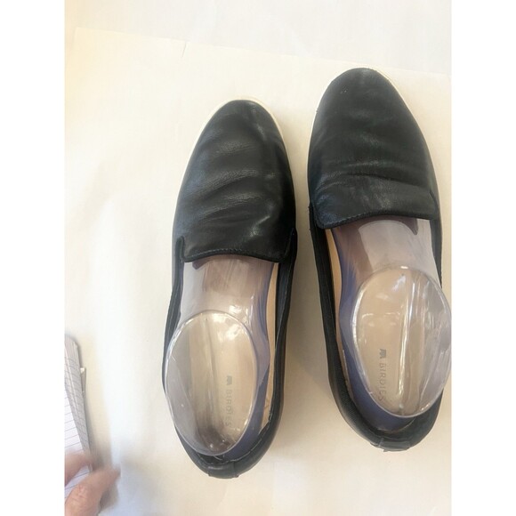 Birdies The Starling Size 9.5 Black Leather Flats Slip On Loafers Shoes Flats - Picture 2 of 8